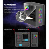 Xilence Flux X916.ARGB, Tower-Gehäuse schwarz, Tempered Glass