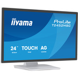 iiyama ProLite T2452MSC-W1AG, LED-Monitor 60.5 cm (24 Zoll), weiß (matt), FullHD, IPS, Touchscreen, HDMI, DP, USB-Hub, 100Hz Panel