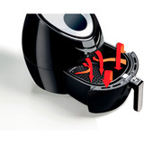 Ariete Airy Fryer XXL , Heißluftfritteuse schwarz, 1.800 Watt, Korb 7 Liter