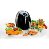Ariete Airy Fryer XXL , Heißluftfritteuse schwarz, 1.800 Watt, Korb 7 Liter