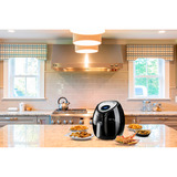 Ariete Airy Fryer XXL , Heißluftfritteuse schwarz, 1.800 Watt, Korb 7 Liter