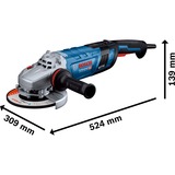 Bosch Professional Winkelschleifer GWS 30-180 PB Professional blau/schwarz, 2.800 Watt