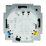 Busch-Jaeger FI-SCHUKOMAT Einsatz mit Fehlerstrom-Schutzschalter Typ 3120 EUCB-885, Steckdose schwarz (matt), Retail