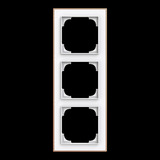 Busch-Jaeger Rahmen drei-fach mit Dekorring gold, Retail