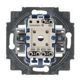 Busch-Jaeger Serienschalter-Einsatz 230 Volt 10 Ampere Typ 2000/5 US Unterputz mit Steckklemme blau, Retail