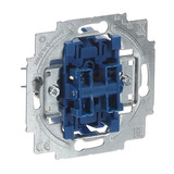 Busch-Jaeger Serienschalter-Einsatz 230 Volt 10 Ampere Typ 2000/5 US Unterputz mit Steckklemme blau, Retail