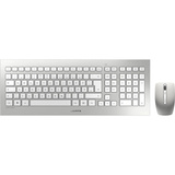 CHERRY DW 8000, Desktop-Set silber/weiß, DE-Layout, Rubberdome