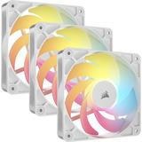 Corsair RS120-R ARGB, Gehäuselüfter weiß, 3er Pack, Reverse, 120 mm