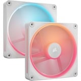 Corsair iCUE LINK LX140-R RGB PWM Reverse, Gehäuselüfter weiß, 2er Pack, 140 mm