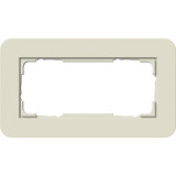 Gira Abdeckrahmen zweifach ohne Montagerahmen, Abdeckung beige, Retail