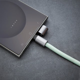 Intenso Handykette und Lade-/Datenkabel Cell Phone Charging Lanyard hellgrün, 1,65 Meter, USB-C, PD3.0 / QC4.0, Nylon