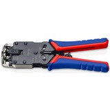 KNIPEX Crimpzange 97 51 12  blau/rot, RJ-10, RJ-11/12 und RJ-45-Stecker