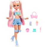 Mattel Dream Besties Rollschuh mit Zubehör für Kinder ab 4 Jahren, Rollschuhe 
