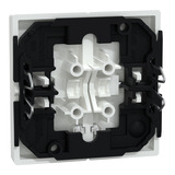 Merten Doppelwippe zweiteilige Wippe mit Kontrollfenster für Schalter und Taster weiß (glänzend), Retail