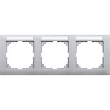 Merten Rahmen dreifach aluminium, Retail