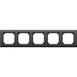 Merten Rahmen fünffach waagerecht und senkrecht montierbar anthrazit, Retail