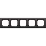 Merten Rahmen fünffach waagerecht und senkrecht montierbar anthrazit, Retail