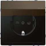 Merten Schutzkontaktsteckdose mit Klappdeckel bronze, Retail