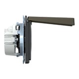 Merten Schutzkontaktsteckdose mit Klappdeckel bronze, Retail