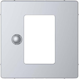 Merten Zentralplatte Universal Temperaturregler edelstahl, Retail