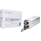 SilverStone Gemini 2000C Titanium, PC-Netzteil silber, 2000 Watt
