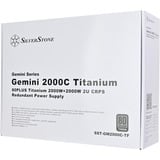 SilverStone Gemini 2000C Titanium, PC-Netzteil silber, 2000 Watt
