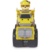 Spin Master Paw Patrol Rescue Wheels - Rubbles Bulldozer Monstertruck mit Rubble Hundefigur, Spielfahrzeug 
