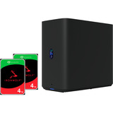 Ubiquiti Unifi UNAS2 + IronWolf NAS 2 x 4 TB Bundle schwarz