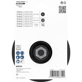 Bosch Professional PRO Backing Pad, Gummi-Schleifteller Ø 125mm schwarz, weich, für Winkelschleifer