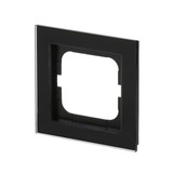 Busch-Jaeger Abdeckrahmen 1-fach, Abdeckung schwarz, Retail