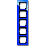 Busch-Jaeger Rahmen fünffach, Abdeckung blau, Retail