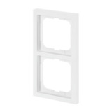 Busch-Jaeger Rahmen zwei-fach, zum Abdecken von Schaltern, Tastern und Steckdosen, matt weiß (matt), Retail