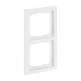 Busch-Jaeger Rahmen zwei-fach, zum Abdecken von Schaltern, Tastern und Steckdosen, matt weiß (matt), Retail