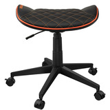 Cougar Gaming-Hocker Crosser, Gaming-Stuhl schwarz/orange, auch als Fußstütze verwendbar