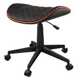 Cougar Gaming-Hocker Crosser, Gaming-Stuhl schwarz/orange, auch als Fußstütze verwendbar