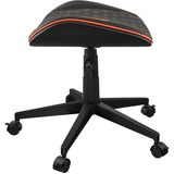 Cougar Gaming-Hocker Crosser, Gaming-Stuhl schwarz/orange, auch als Fußstütze verwendbar