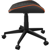 Cougar Gaming-Hocker Crosser, Gaming-Stuhl schwarz/orange, auch als Fußstütze verwendbar