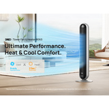 DREO Turmventilator & Heizlüfter 806S silber/schwarz
