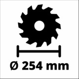 EINHELL Tischkreissäge TC-TS 254 U rot, 1.800 Watt