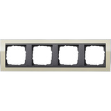 Gira Abdeckrahmen vierfach, Abdeckung beige, Retail