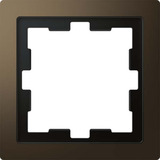 Merten Rahmen einfach mit Montagerahmen aus Metall bronze, Retail