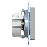 Merten Schutzkontaktsteckdose mit erhöhtem Berührungsschutz und Signallampe aluminium, Retail