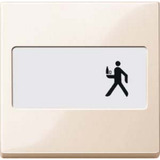 Merten Wippe mit Schriftfeld, einteilige Wippe, geeignet für Schalter und Taster, Typ 432344 weiß (glänzend), Retail