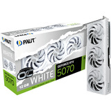 Palit GeForce RTX 5070 OC WHITE, Grafikkarte DLSS 4, 3x DisplayPort, 1x HDMI 2.1