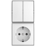 0 Busch-J. Kombination Wippschalter 2601/5/20 EAPBJ-524 weiß, Retail