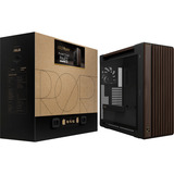 ASUS PROART PA602 WALNUT WOOD TG PWM MODERN BLACK, Tower-Gehäuse braun/holz, Tempered Glass