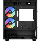 Aerocool Viewport Mini-G-BK-v4 ARGB, Tower-Gehäuse schwarz, Tempered Glass x 2