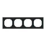 Busch-Jaeger Rahmen vierfach mit Dekorring chrom, Retail