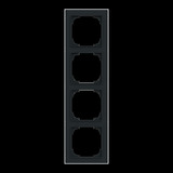 Busch-Jaeger Rahmen vierfach mit Dekorring chrom, Retail