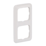 Busch-Jaeger Rahmen zwei-fach, Designlinie Reflex SI, Unterputzmontage, Kunststoff, glänzend weiß (glänzend), Retail